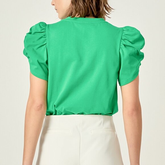 NWT English Factory Ruched Tee - Picture 3 of 3